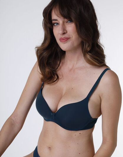 Reggiseno push up senza ferretto My Daily Comfort in microfibra, blu scuro, , LOVABLE