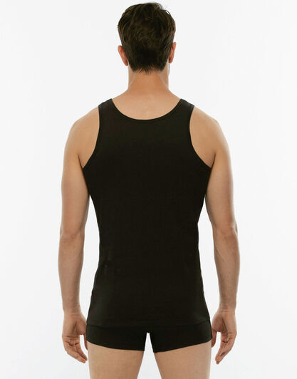 Canotte 100% Pure Cotton nera in cotone-LOVABLE