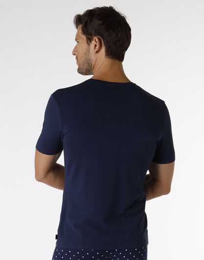 T-shirt Rephined Cotton Modal, blu navy, , LOVABLE