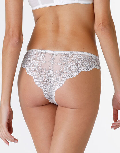 Brasiliano Stylish Lace in microfibra e pizzo, bianco, , LOVABLE