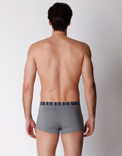 Boxer in cotone elasticizzato, grigio melange, , LOVABLE