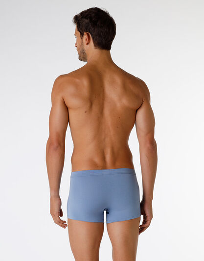 Boxer Enriched Plain Cotton Modal in cotone e modal, azzurro polvere, , LOVABLE