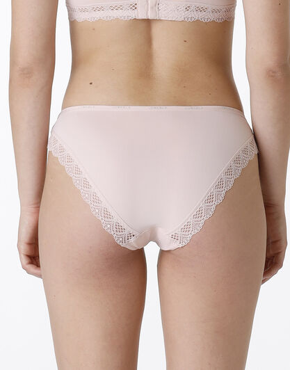 Slip Smooth Fancy in microfibra, pizzo e cotone, neutro, , LOVABLE