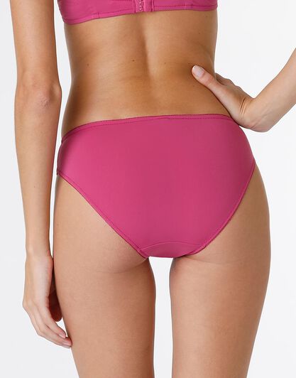 Slip Pretty Lace in pizzo e microfibra, rosa sorbetto, , LOVABLE