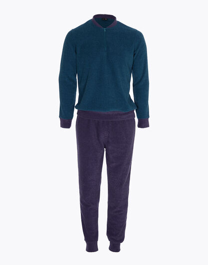 Homewear con cerniera, ottanio, , LOVABLE