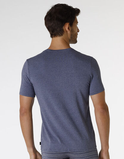 T-shirt Rephined Cotton Modal, blu melange, , LOVABLE