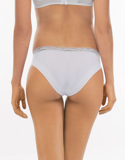Slip Sensual touch exclusive Grigio Perla in pizzo e microfibra-LOVABLE