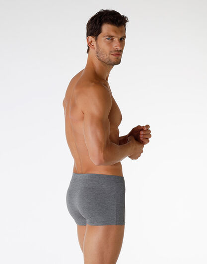 Boxer in cotone Dynamic Cotton, grigio melange scuro, , LOVABLE