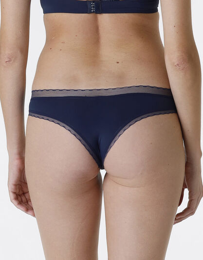 Brasiliano My Daily Comfort in microfibra, blu scuro, , LOVABLE