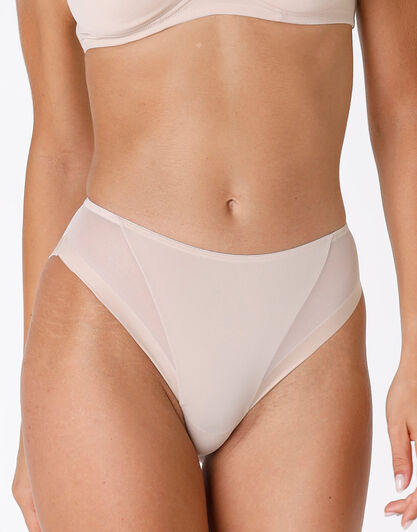 Slip midi sgambato Invisible Ultralight skin in microfibra e tulle. Massima invisibilità-LOVABLE